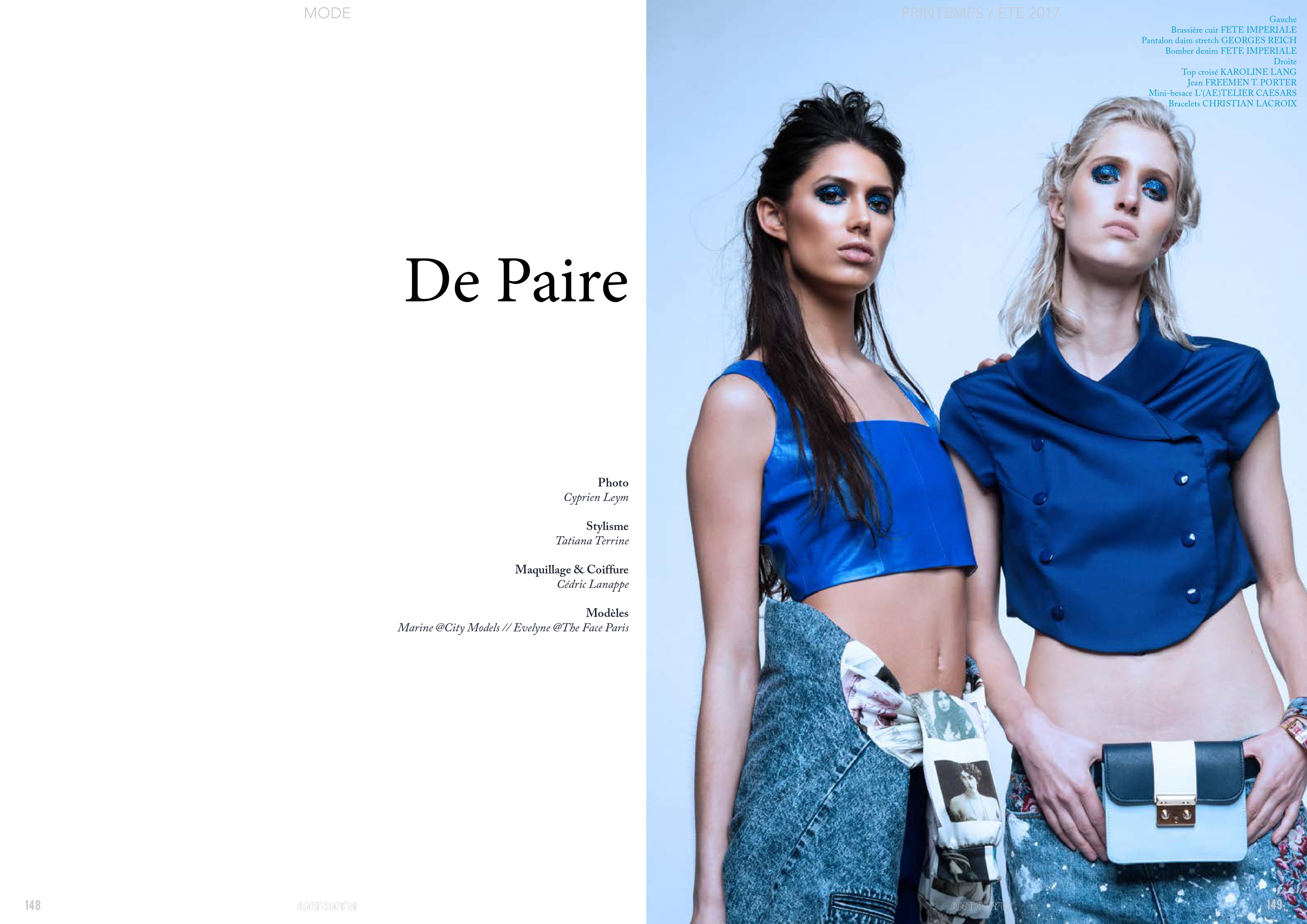 De Paire (for ANTONYM MAGAZINE)